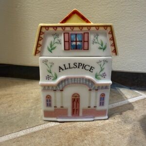 Lenox Fine Porcelain Spice Village Container 1989 vintage